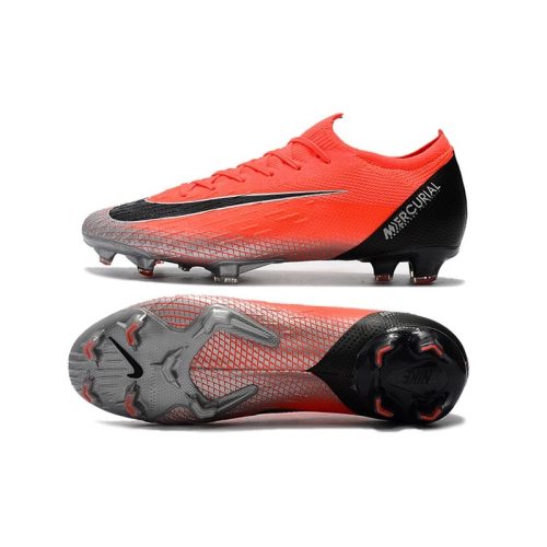 Nike para Ronaldo Mercurial Vapor 12 Elite FG - Rojo Plata Negro_9.jpg